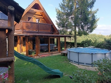 Chata s baz�nem - Slovensk� r�j - Sokol� dolina