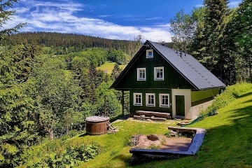 Roubenka Krkonoše - koupací sud - Jánský vrch