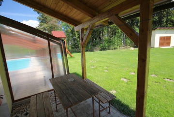 Wellness chalupa a bazn - hrad Lipnice nad Szavou