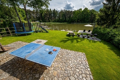 Chata Vydra se saunou u vlastního rybníka