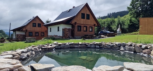 Roubenky sauna a jezírko - Králický Sněžník
