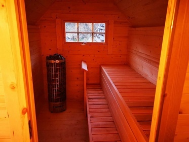 Roubenky sauna a jezírko - Králický Sněžník