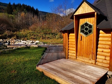Roubenky sauna a jezírko - Králický Sněžník