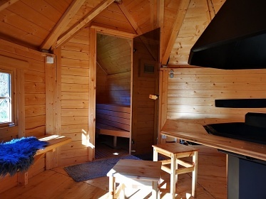 Roubenky sauna a jezírko - Králický Sněžník