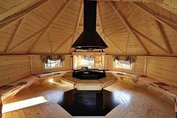 Roubenky sauna a jezírko - Králický Sněžník