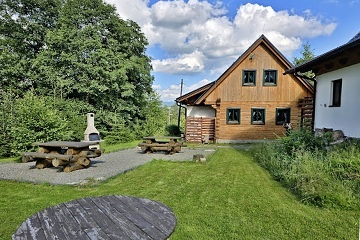Roubenky sauna a jezírko - Králický Sněžník