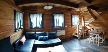 Roubenky sauna a jezírko - Králický Sněžník
