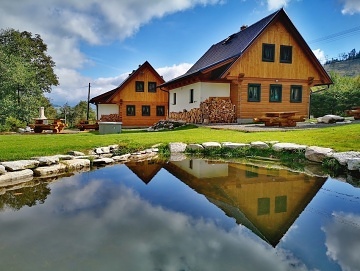 Roubenky sauna a jezírko - Králický Sněžník