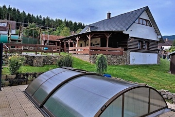 Chalupa Lazny - Strašín - bazén a sauna - Šumava