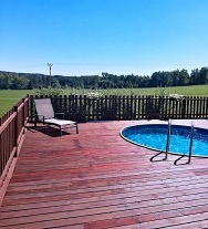 Rouben chalupa - bazn a sauna - elezn hory