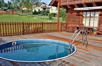 Rouben chalupa - bazn a sauna - elezn hory