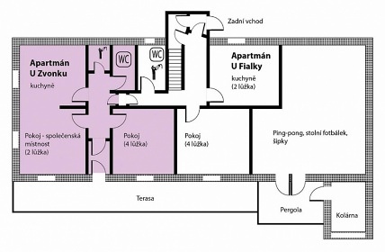 Chalupa ���rsk� vrchy - hrad �tarkov - Jimramov