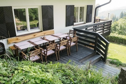 Chata Javorn�ky - Vala�sko - cyklostezka Be�va