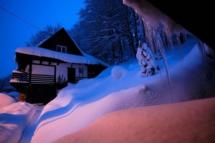 Chata Javorn�ky - Vala�sko - cyklostezka Be�va