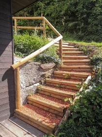 Chata s v�hledem Vala�sko - cyklostezka Be�va