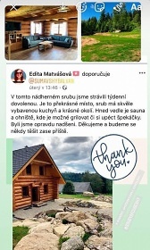 Srub Šumavský Balvan - Strážný - NP Šumava