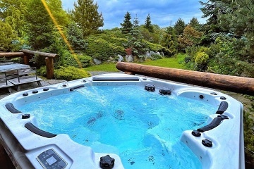 Luxusn srub - bazn a wellness - esk rj