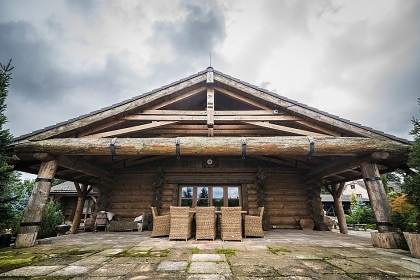 Luxusn srub - bazn a wellness - esk rj