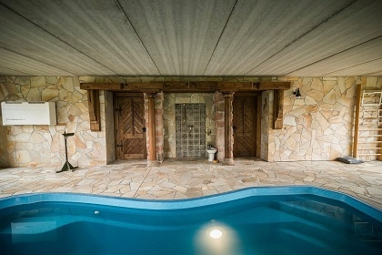 Luxusn srub - bazn a wellness - esk rj