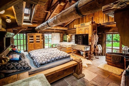 Luxusn srub - bazn a wellness - esk rj