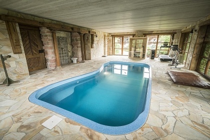 Luxusn srub - bazn a wellness - esk rj