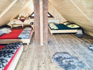Chata Jizerské hory - bazén, sauna a dětské hřiště