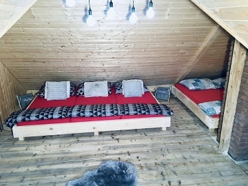 Chata Jizerské hory - bazén, sauna a dětské hřiště