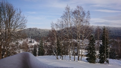 Chata Jizerské hory - bazén, sauna a dětské hřiště