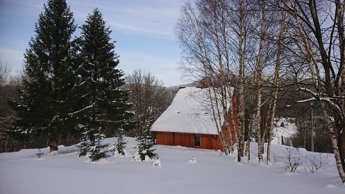Chata Jizerské hory - bazén, sauna a dětské hřiště