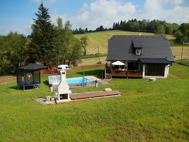 Chalupa Pekařov - bazén - Jindřichov - Jeseníky