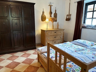 Chalupa s baznem  - Blansk les - esk Krumlov