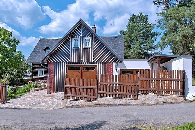 Chalupa kachlov kamna a sauna - Jetd - Paseky