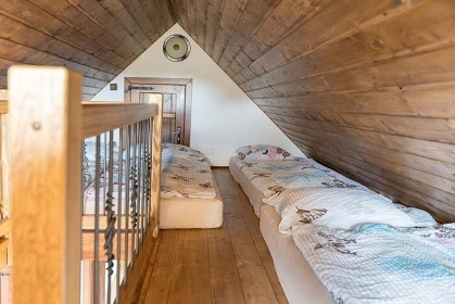 Chalupa kachlová kamna a sauna - Ještěd - Paseky