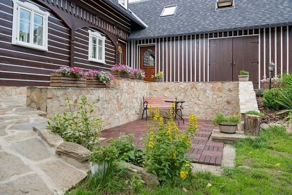 Chalupa kachlov� kamna a sauna - Je�t�d - �esk� Dub