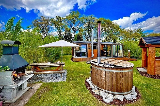Glamping s wellness - Chata vagon - Chlum u Třeboně