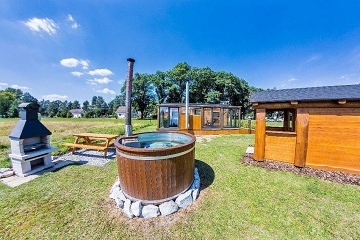 Glamping s wellness - Třeboňsko - rybník Hejtman