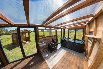 Glamping s wellness - Tebosko - rybnk Hejtman