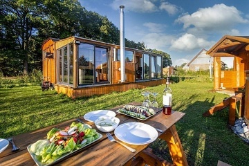 Glamping s wellness - Tebosko - rybnk Hejtman