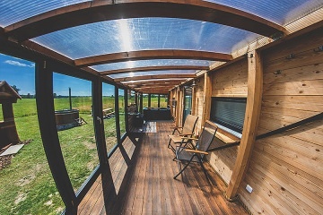 Glamping s wellness - Chata vagon - Chlum u Třeboně