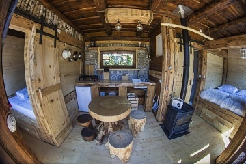 Glamping na vod s wellness - Jindichohradecko