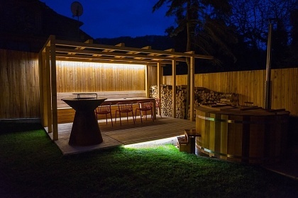Chata Sázava - sauna a koupací sud - Pyskočely