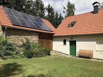 Chalupa se saunou - hrad Landštejn - Slavonice