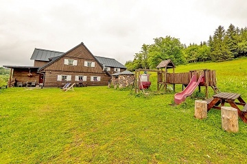 Horsk chalupa s vhledem na Snku - Krkonoe