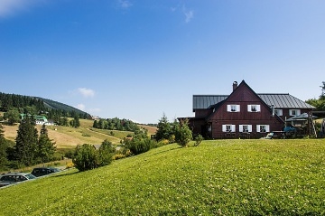 Horská chalupa s výhledem na Sněžku - Krkonoše
