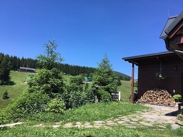 Horská chalupa s výhledem na Sněžku - Krkonoše
