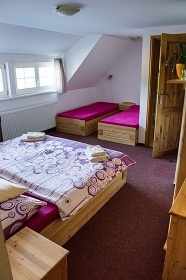 Horská chalupa s výhledem na Sněžku - Krkonoše