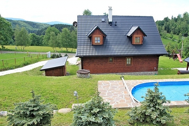Roubenka bazén a kachlová kamna - Ostružník