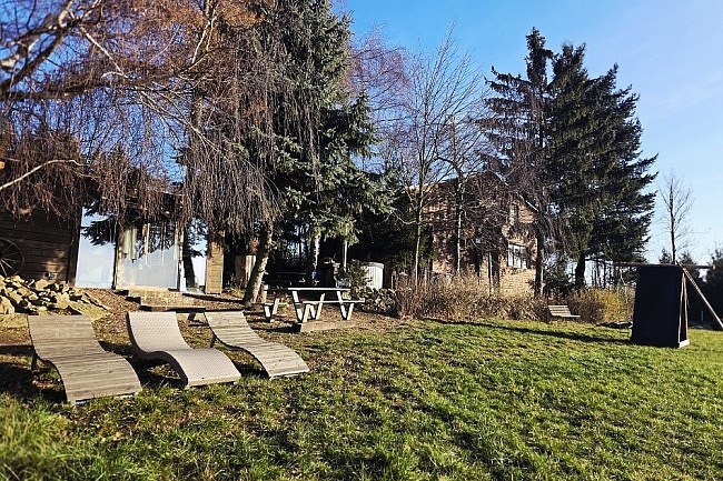 Chata Vyso�ina - sauna a koupac� sud - Ruda