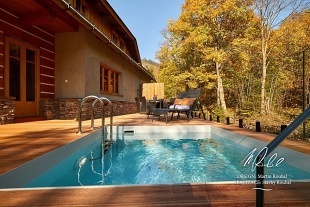 Wellness roubenka Krkonoše - bazén a sauna