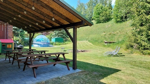 Rodinn chalupa s baznem - Jizersk magistrla